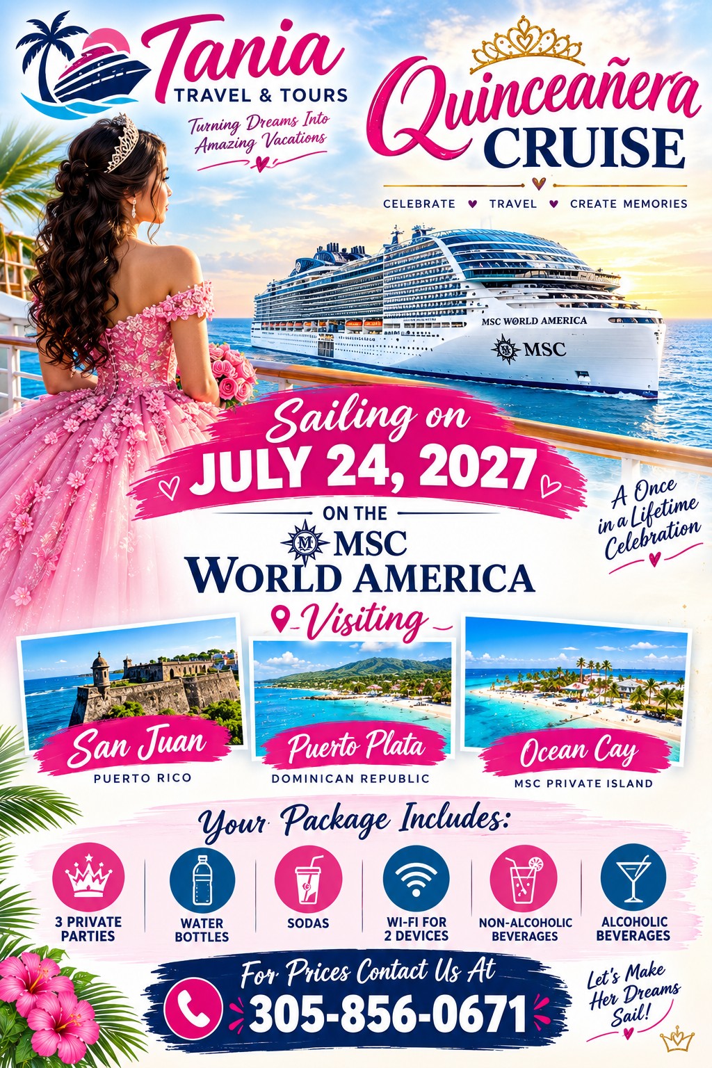 Quinceañera Cruise 2027: Celebrate in Style Aboard MSC World America